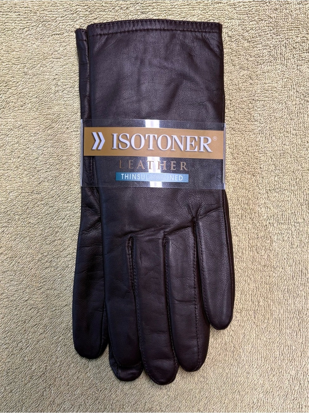 Women’s leather gloves.